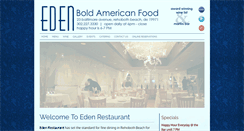 Desktop Screenshot of edenrestaurant.com